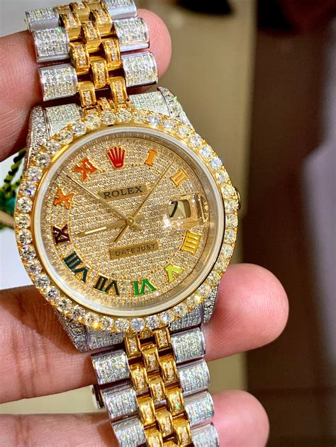 lil pump iced out rolex|iced out rolex 36mm.